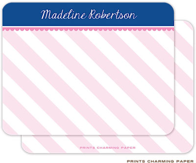 Note Cards/Stationery by Prints Charming - Sweet Pink Stripes (Flat) Note Cards/Stationery by Prints Charming - Sweet Pink Stripes (Flat)