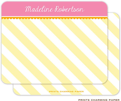 Note Cards/Stationery by Prints Charming - Sweet Sunshine Stripes (Flat) Note Cards/Stationery by Prints Charming - Sweet Sunshine Stripes (Flat)