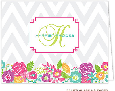 Note Cards/Stationery by Prints Charming - Fresh Floral (Folded)