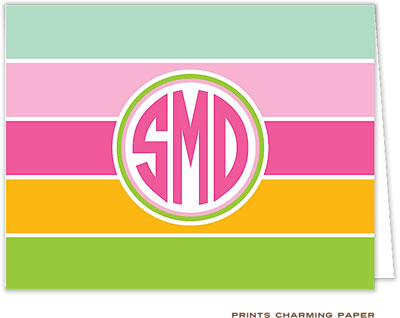 Note Cards/Stationery by Prints Charming - Fresh Summer Stripes (Folded) Note Cards/Stationery by Prints Charming - Fresh Summer Stripes (Folded)