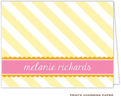 Note Cards/Stationery by Prints Charming - Sweet Sunshine Stripes (Folded) Note Cards/Stationery by Prints Charming - Sweet Sunshine Stripes (Folded)