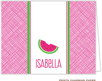 Note Cards/Stationery by Prints Charming - Wonderful Watermelon (Folded) Note Cards/Stationery by Prints Charming - Wonderful Watermelon (Folded)