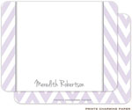 Note Cards/Stationery by Prints Charming - Lilac Chevron (Flat)