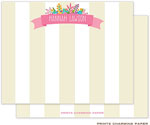 Note Cards/Stationery by Prints Charming - Floral Frame (Flat)