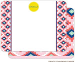 Note Cards/Stationery by Prints Charming - Pink Aztec (Flat)