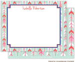 Note Cards/Stationery by Prints Charming - Mint Arrows (Flat)