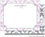 Note Cards/Stationery by Prints Charming - Stylish Orchid Damask (Flat)