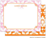 Note Cards/Stationery by Prints Charming - Stylish Petal Damask (Flat)