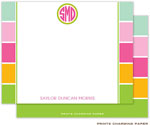 Note Cards/Stationery by Prints Charming - Fresh Summer Stripes (Flat)