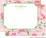 Prints Charming Note Cards/Stationery - Beautiful Petal Pink Floral (Flat)