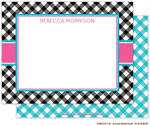 Note Cards/Stationery by Prints Charming - Black Gingham (Flat)