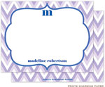 Note Cards/Stationery by Prints Charming - Lavender Chevron (Flat)