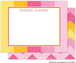Note Cards/Stationery by Prints Charming - Pink Tonal Stripes (Flat)