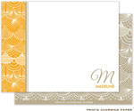 Note Cards/Stationery by Prints Charming - Orange Vintage Lace (Flat)