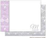 Note Cards/Stationery by Prints Charming - Purple Vintage Lace (Flat)