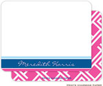 Note Cards/Stationery by Prints Charming - Pink Lattice (Flat)