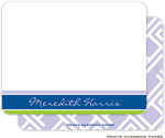 Note Cards/Stationery by Prints Charming - Lilac Lattice (Flat)