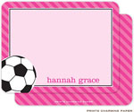 Note Cards/Stationery by Prints Charming - Soccer Girl (Flat)