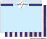 Note Cards/Stationery by Prints Charming - Baseball Stripe (Flat)