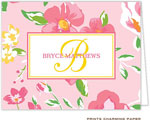 Prints Charming Note Cards/Stationery - Beautiful Petal Pink Floral (Folded)