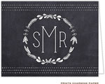 Note Cards/Stationery by Prints Charming - Chalkboard Monogram (Folded)