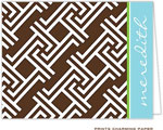 Note Cards/Stationery by Prints Charming - Chocolate Side Signature (Folded)