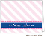 Note Cards/Stationery by Prints Charming - Sweet Pink Stripes (Folded)