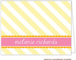 Note Cards/Stationery by Prints Charming - Sweet Sunshine Stripes (Folded)