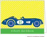 Note Cards/Stationery by Prints Charming - Monogrammed Race Car (Folded)