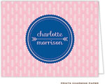 Note Cards/Stationery by Prints Charming - Pink Arrows (Folded)