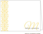Note Cards/Stationery by Prints Charming - Golden Classic Motif (Folded)