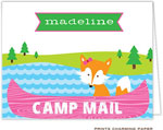 Prints Charming Note Cards/Stationery - Foxy Camp Note (Folded)