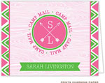 Note Cards/Stationery by Prints Charming - Pink Arrow Seal Camp Mail (Folded)