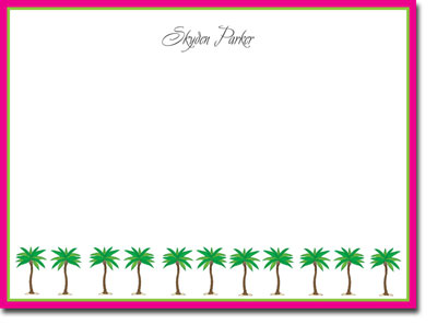 Chatsworth Robin Maguire - Stationery/Thank You Notes (Palm Trees) Chatsworth Robin Maguire - Stationery/Thank You Notes (Palm Trees)