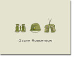 Chatsworth Robin Maguire - Stationery/Thank You Notes (Army)