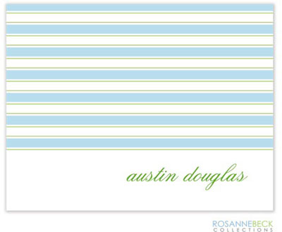 Rosanne Beck Stationery - Preppy Stripe - Blue