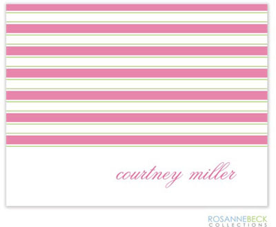 Rosanne Beck Stationery - Preppy Stripe - Pink Rosanne Beck Stationery - Preppy Stripe - Pink