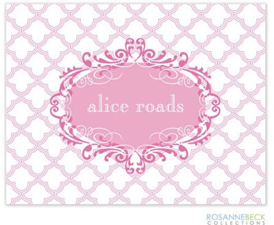 Rosanne Beck Stationery - Scalloped - Pink Rosanne Beck Stationery - Scalloped - Pink