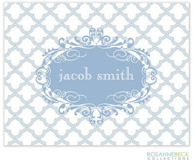 Rosanne Beck Stationery - Scalloped - Blue Rosanne Beck Stationery - Scalloped - Blue