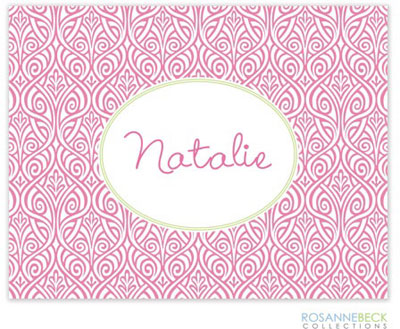 Rosanne Beck Stationery - Ornate Floral - Pink Rosanne Beck Stationery - Ornate Floral - Pink