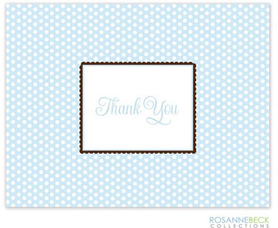 Rosanne Beck Stationery - Polka Dot - Blue Rosanne Beck Stationery - Polka Dot - Blue