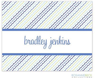 Rosanne Beck Stationery - Ruffles - Blue