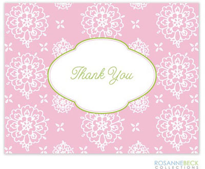 Rosanne Beck Stationery - Cute Floral - Pink