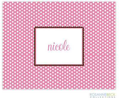 Rosanne Beck Stationery - Polka Dot - Pink Rosanne Beck Stationery - Polka Dot - Pink