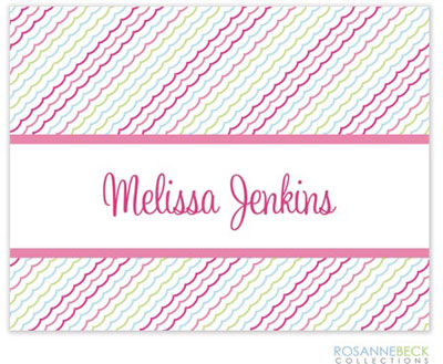 Rosanne Beck Stationery - Ruffles- Pink Rosanne Beck Stationery - Ruffles- Pink