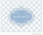 Rosanne Beck Stationery - Scalloped - Blue