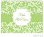 Rosanne Beck Stationery - Floral Border - Green