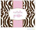 Rosanne Beck Stationery - Zebra - Pink