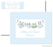 Rosanne Beck Stationery - Little Clothes - Blue