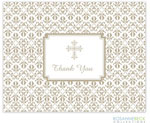Rosanne Beck Stationery - Victorian Cross - Pewter
